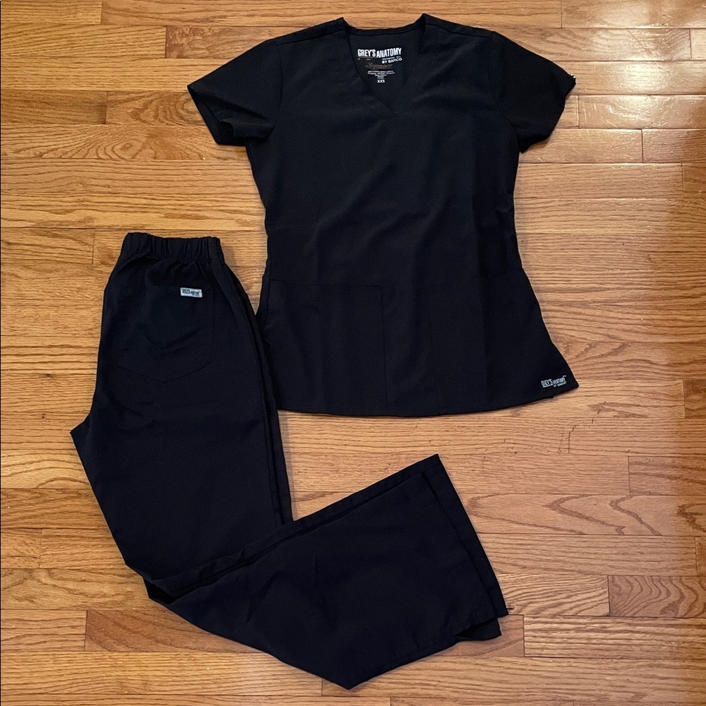 Grey's Anatomy Black Scrub Set